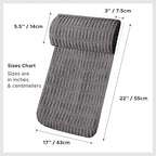 WdFour Headrest, Neckroll Pillow, Support Cushions for Neck, Back or Foot for Sofas, Recliners, Office Chairs, Massage Chairs, Neck Pain Relief and Cervical Support. (Gray, 17" Wx2.7 D) - Image 2