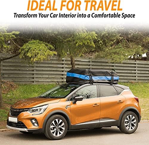 Zone Tech 21 Cubic Feet Car Rooftop Cargo Bag Carrier Soft Shell Waterproof Protective Tear and Dust Resistant Includes 6 Hooks, Anti Slip Mat, Bonus Safety Luggage Lock - Image 5