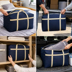 Quilt Storage Bag, Bedding Storage Bag, Thickened, Oxford, Navy, 150L - Image 5