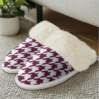 Cotton Slippers With Fluffy Edges House Slippers Non‑Slip Sole - Image 3