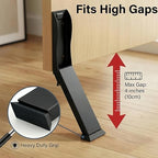 4-Pack Kickdown Door Stopper, Heavy Duty Black Kick Down Stop - Image 2