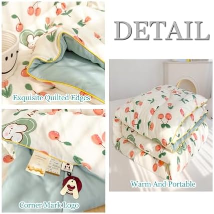 Simple Spring Comforter Full Size, Category A Maternal and Infant Grade Quilt Core - Healthy Warm Comfortable Comforter for Bedroom Living Room Bed Decor(J,200 * 230cm/79 * 91") - Image 3