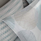 Madison Park Essentials Cozy Bed in a Bag Comforter, Vibrant Color Design All Season Down Alternative Cover with Complete Sheet Set, Full(78"x86"), Circular Aqua, 9 Piece - Image 3