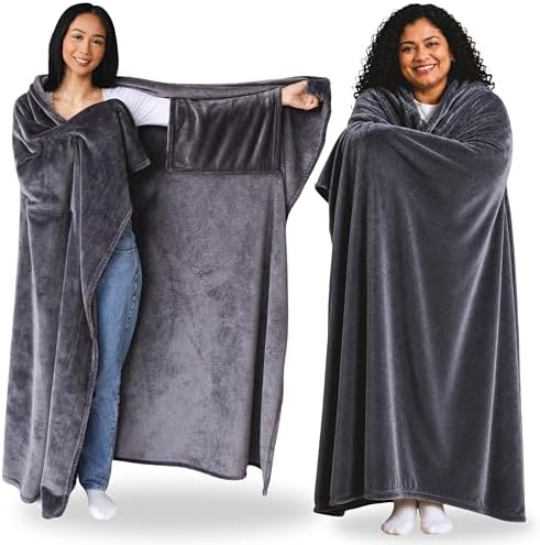 Super Blanky Wearable Blankets for Women & Men, Dorm Room Essentials, Gift for Her, Gifts for Women, Wife Birthday Gift Ideas by SuperBlanky