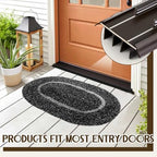 Pushglossy 2 Pcs Kerf Style 36" Door Bottom Seal Threshold Brown - Image 6