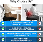 Memory Foam Ergonomic Seat Cushion for Office Chairs Pain Relief - Image 4