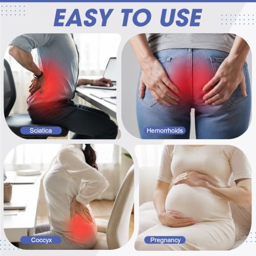 Novabright Foldable Travel Seat Cushion for Airplane, Navy - Image 5