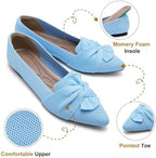 HIULYCENCE Flats for Women Pointed Toe Ballet Flats - Image 4