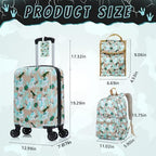16’’ Kid’s Luggage Set with Spinner Wheels, Hardside with Suitcases,6 Piece - Image 2
