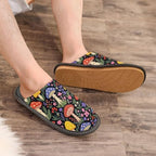 House Slide Slippers Mushroom Pattern Colorful - Image 3