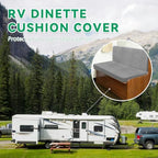molasofa Leather Like RV Dinette Cushion Covers, RV Booth Seat Cover Stretchable Camper Cushion Couch Covers Washable Slipcovers for Camper Car Bench (2 Bench Cover & 2 Backrest Cover, Lightgray-256) - Image 3