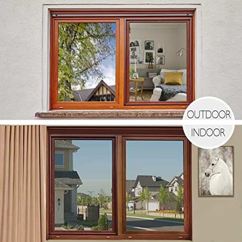 HIDBEA One Way Privacy Window Film,Heat Blocking, Silver,23.6in x 6.5ft - Image 7