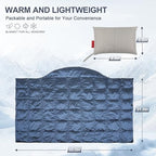 Ultra-Lightweight Wearable Down Blanket Poncho – No Sleeves, Hands-Free Pockets – Office AC & Travel Essential for Women - Image 5