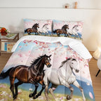 HOSIMA Horse Full Comforter for Girls Western Bedding with 2 Pillowcases. - Image 4