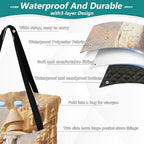 Camp Blanket Water-Resistant Camping Blanket Packable 80"X60" for Kids Picnic Items, Horse White - Image 4