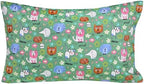 Scientific Sleep Cats Dogs Puppy Green Funny Free & Easy Vibrant Happy Fun 100% Cotton Cozy Twin Bed Sheet Set, Flat Sheet & Fitted Sheet & Pillowcase Boys Girls Kids Bedding Set - Image 4