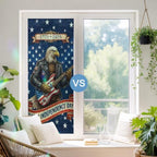 Independence Day Window Privacy Film Rainbow Static Cling Stain Glass Window Film for Glass Door, Decorative Sunroof Decal Sticker for Car 35.4"x78.7" 250 Anniversary Eagles Abstract Blue - Image 5