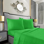 Mocassi Full Sheet Set - Luxury Hotel 1800 Premier Bedding Sheets & Pillowcases - Ultra Soft Breathable & Cooling Bed Sheets - Deep Pocket - Wrinkle Resistant - 4 Piece - Full, Emerald Green by MocassiLuxuryBedding