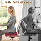 TranquilRelax 2XL Memory Foam Seat Cushion for Office Chair, 3.7-Inch, Red - Image 5