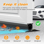Jin&Bao Garage Door Bottom Seal with Pre-drilled Aluminum Track Retainer Base Kit, Heavy Duty U+O Ring Combination Weather Stripping Seals (10FT) - Image 4