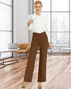 G4Free EverGoing Wide Leg Yoga Pants for Women Crossover Waist with Pockets - Image 3