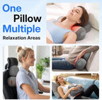Shiatsu Neck Massager Pillow with Massage, Heat & Traction, Cordless, Grey - Image 6