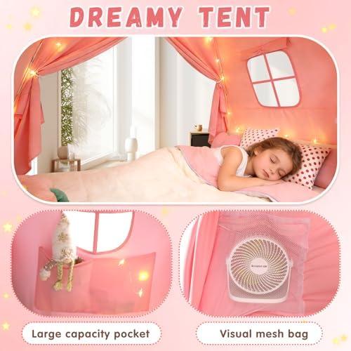 Bed Tent Twin and Full for Kids, Canopy Privacy Sleep Tent Indoor Bunk - Image 4