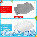 Hahafelt 2 Pcs Cooling Cervical Pillowcase, White, Standard Size - Image 3
