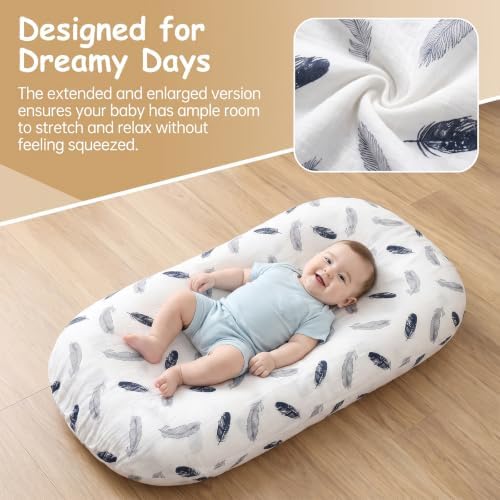 Baby Lounger, Extra Large Infant Support Cushion for 0-24 Months - Image 5