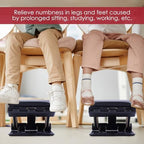 Soaoo Adjustable Foot Rest Under Desk, Black, 1 Pcs - Image 7