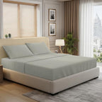 Pizuna 100% Cotton California King Sheet Set 600 Thread Count Silver by Pizuna