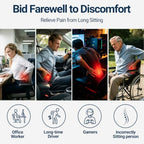 Season Guard Back Support Pillow, Lumbar Pain Relief Cushion for Office/Car - Image 2