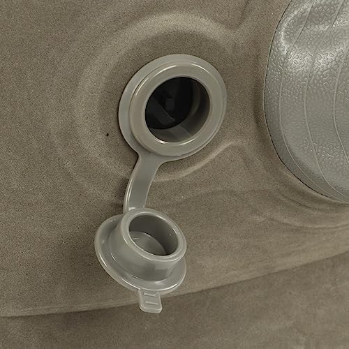 Inflatable Foot Rest Pillow, Portable Travel Foot Rest for Airplane Car Office Home, PVC Flocking Inflatable Footrest Cushion to Improve Circulation and Relieve Fatigue (Dark Gray) - Image 2