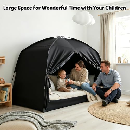 Full Bed Tent for Kids, Indoor Canopy Privacy Toddler Sleep Tent - Image 6