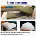 Non-Slip Head Pillow for Recliners - Neck Support Cushion with Velvet Cover for Pain Relief at Home, Office and Travel (Camel) - Image 5