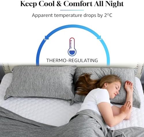 CHOSHOME Cooling Pillow Cases Zipper Pillow Covers Q-Max > 0.45 Zippered Pillowcases for Hot Sleepers, Soft, Breathable, Skin-Friendly, 4 Pack (King, 20"x36", Black) - Image 3