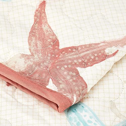Madison Park Cotton Oversized Coastal Premium Soft Coral 50x70 Throw, 1pc - Image 2