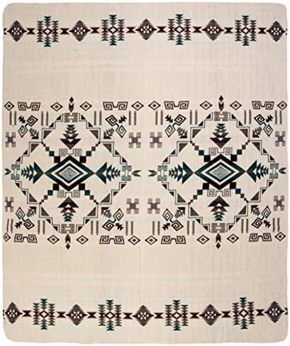 QISU Wool Blanket Throw | Large, Beautiful, Warm, Handmade in Ecuador by Local Artisans |94″ x 78″|Ultra-Soft, Hypoallergenic & Breathable | Non-Itchy or Scratchy Fabric (Jacamars Green) - Image 3
