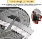 197 inch Light Blocking Strips Interior Doors, Peel & Stick Gray PVC Window Edge Blackout Strips, Light Gap Blockers for Bedroom/Nursery - Image 5
