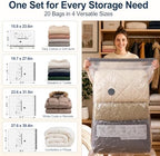 Large Vacuum Storage Bags, Airtight Space Saver with Pump, 20 Co - Image 5