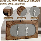 Britimes RV Dinette Cushion Covers Set, 6 Pack, for Camper, Wood Rustic - Image 4