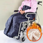 Fleece Lined Wheelchair Blanket, Wheelchair Warming Blanket, Packable Nap Travel Accessories, Wheelchair Warm Covers Blanket for Sofa Wheelchair Office Warmer - Image 6