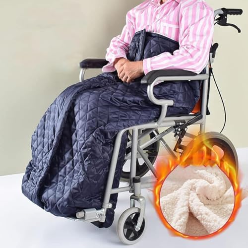 Fleece Lined Wheelchair Blanket, Wheelchair Warming Blanket, Packable Nap Travel Accessories, Wheelchair Warm Covers Blanket for Sofa Wheelchair Office Warmer - Image 6