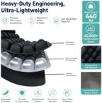 Inflatable Seat Cushion for Long Flights, Airplane Seat Cushion with 30 Air Cells, Portable Travel Cushion for Car Office Wheelchair – Press-to-Inflate, Ergonomic Support, Supports 440 lbs - Image 5