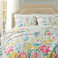 Travan Floral Quilt King Quilt Bedding Set, Ultra Soft Reversible Microfiber King Size Quilt Set with 1 Quilt Set and 2 Shams Yellow Flower Coverlet Set for All Season, Coreopsis-Yellow by Travan