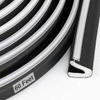Litaibai 60 ft Kerf Weather Stripping Door Seal for Exterior Doors, Black by Litaibai
