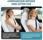 Car Neck Pillow for Tesla Model 3/Y/S/X - Adjustable Height Headrest Cushion - Ergonomic Auto Headrest Support for Driving Comfort 2 Pack White - Image 7