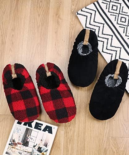 Panda Bros Men’s Slipper Socks, Soft Warm Non-Slip Indoor House Slippers - Image 3
