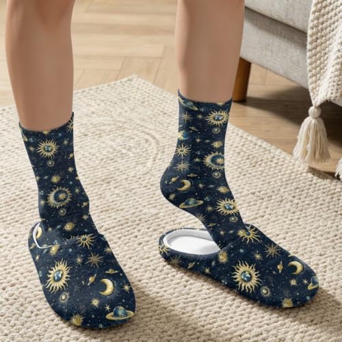 Fuzzy Slipper and Socks Set for Women Silent Sole Fuzzy Slipper - Image 3