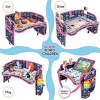 ECOFANTASY Kids Car Seat Travel Tray, Car Table & Lap Desk – Mermaid - Image 4